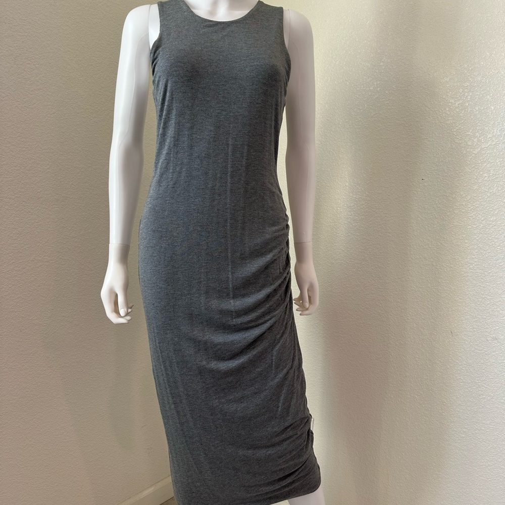 Banana Republic Charcoal Sleeveless Midi Dress